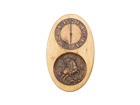 Code: D-2010  .:. Name: Wood furniture .:.  Description: Wooden clock - ellipse .:.  Dimensions: (17 x 30) .:.  